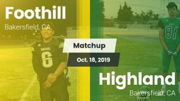 Matchup: Foothill  vs. Highland  2019