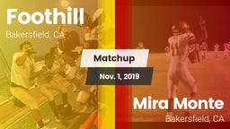 Matchup: Foothill  vs. Mira Monte  2019