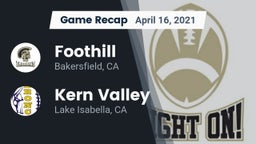 Recap: Foothill  vs. Kern Valley  2021