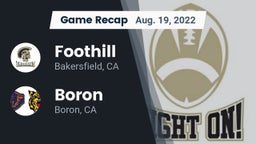 Recap: Foothill  vs. Boron  2022