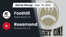 Recap: Foothill  vs. Rosamond  2022