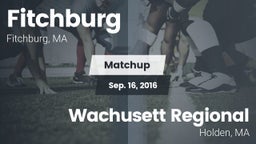 Matchup: Fitchburg High vs. Wachusett Regional  2016