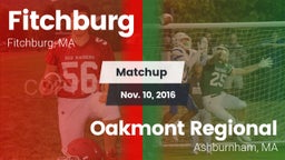 Matchup: Fitchburg High vs. Oakmont Regional  2016