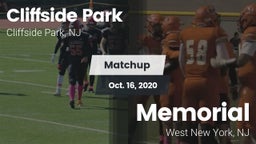 Matchup: Cliffside Park High vs. Memorial  2020