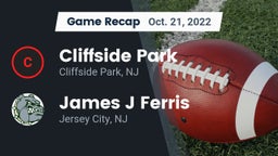 Recap: Cliffside Park  vs. James J Ferris  2022