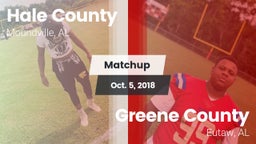 Matchup: Hale County High vs. Greene County  2018