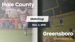 Matchup: Hale County High vs. Greensboro  2018