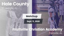Matchup: Hale County High vs. Prattville Christian Academy  2020