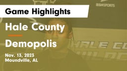 Hale County  vs Demopolis  Game Highlights - Nov. 13, 2023