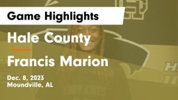 Hale County  vs Francis Marion Game Highlights - Dec. 8, 2023