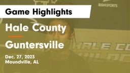 Hale County  vs Guntersville  Game Highlights - Dec. 27, 2023