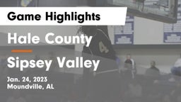 Hale County  vs Sipsey Valley  Game Highlights - Jan. 24, 2023