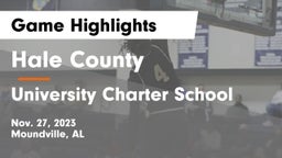 Hale County  vs University Charter School Game Highlights - Nov. 27, 2023