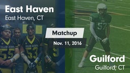 Matchup: East Haven High vs. Guilford  2016