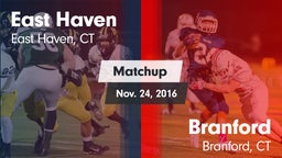 Matchup: East Haven High vs. Branford  2016