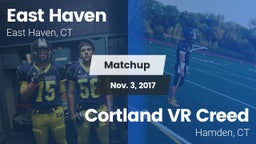 Matchup: East Haven High vs. Cortland VR Creed  2017