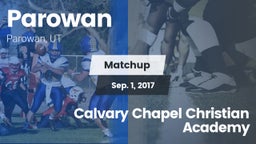 Matchup: Parowan  vs. Calvary Chapel Christian Academy 2017
