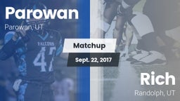 Matchup: Parowan  vs. Rich  2017