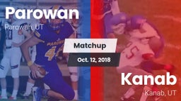 Matchup: Parowan  vs. Kanab  2018