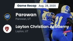 Recap: Parowan  vs. Layton Christian Academy  2020