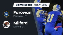 Recap: Parowan  vs. Milford  2020