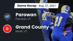 Recap: Parowan  vs. Grand County  2021