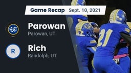 Recap: Parowan  vs. Rich  2021