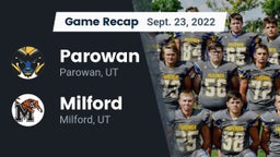 Recap: Parowan  vs. Milford  2022