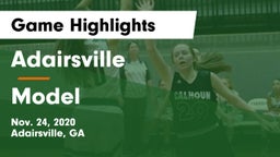 Adairsville  vs Model  Game Highlights - Nov. 24, 2020