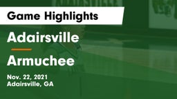 Adairsville  vs Armuchee  Game Highlights - Nov. 22, 2021