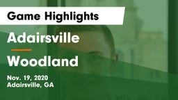 Adairsville  vs Woodland  Game Highlights - Nov. 19, 2020
