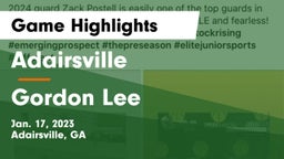 Adairsville  vs Gordon Lee  Game Highlights - Jan. 17, 2023