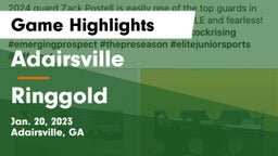 Adairsville  vs Ringgold  Game Highlights - Jan. 20, 2023