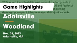 Adairsville  vs Woodland  Game Highlights - Nov. 28, 2023