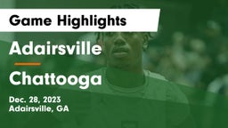 Adairsville  vs Chattooga  Game Highlights - Dec. 28, 2023