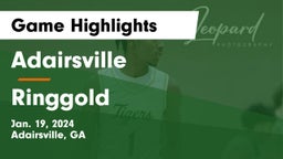 Adairsville  vs Ringgold  Game Highlights - Jan. 19, 2024