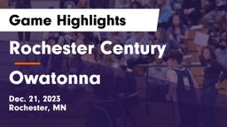 Rochester Century  vs Owatonna  Game Highlights - Dec. 21, 2023