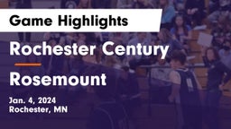 Rochester Century  vs Rosemount  Game Highlights - Jan. 4, 2024