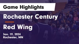 Rochester Century  vs Red Wing  Game Highlights - Jan. 19, 2024