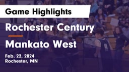 Rochester Century  vs Mankato West  Game Highlights - Feb. 22, 2024