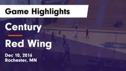 Century  vs Red Wing  Game Highlights - Dec 10, 2016