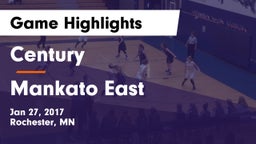 Century  vs Mankato East  Game Highlights - Jan 27, 2017