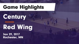 Century  vs Red Wing  Game Highlights - Jan 29, 2017