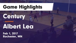 Century  vs Albert Lea  Game Highlights - Feb 1, 2017