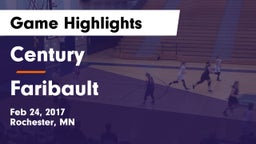 Century  vs Faribault  Game Highlights - Feb 24, 2017