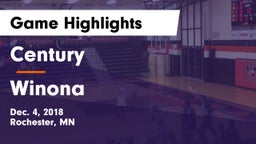 Century  vs Winona  Game Highlights - Dec. 4, 2018