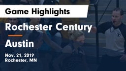 Rochester Century  vs Austin  Game Highlights - Nov. 21, 2019