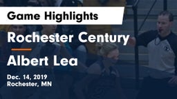 Rochester Century  vs Albert Lea  Game Highlights - Dec. 14, 2019