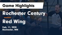Rochester Century  vs Red Wing  Game Highlights - Feb. 11, 2020
