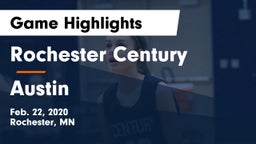 Rochester Century  vs Austin  Game Highlights - Feb. 22, 2020